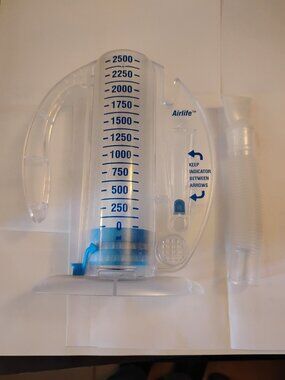 AirLife Incentive Spirometer, One-Way Valve, 2500 mL Capacity